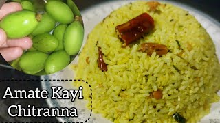 ಅಮಟೆಕಾಯಿ ಚಿತ್ರಾನ್ನ 👌😊 Healthy Amate Kayi Chitranna | Super Tasty \u0026 Tangy Amate Kayi Rice Recipe