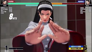 KOF15体験版 神楽ちづるのコンボ