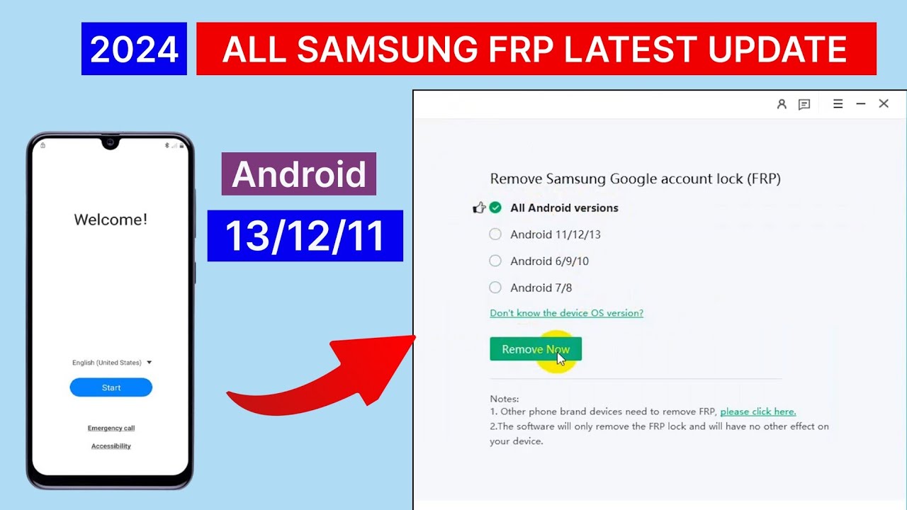 Samsung Frp Bypass Tool In 2024|Enable ADB Failed|Android 13/12/11 ...