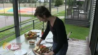 90DaysDownunder Makes Grilled Antipasta at BIG4 Lakeside Mulwala Holiday Park