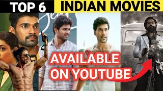 Top 6 Indian Movies Available On YouTube | Top 6 Hindi Dubbed Indian Movies Available On YouTube