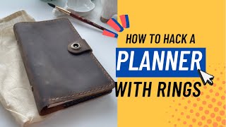 Planner Hack: Fasjosma Leather Planner Cover - How to remove binder rings from planner