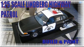 LED Lighted Projects \u0026 Models - 1/25 Scale Lindberg Highway Patrol Police Model Kit Build