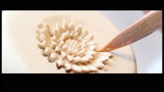 Mikawachi ware_technique-note_Hand-crafted chrysanthemums