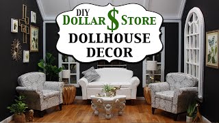 DIY - How to make: Golden Dollar Store Dollhouse Decor - Barbie Decor