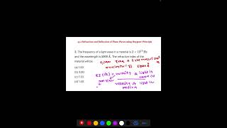 NEET -PHYSICS Wave Optics Previously Asked Questions (PYQ-1).