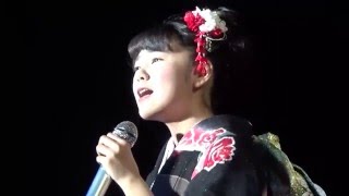 堀優衣(15歳中三) 『海鳴りの詩』島津亜矢 Yui Hori fifteen Japanese KIMONO girl AMAZING! /Uminari no Uta