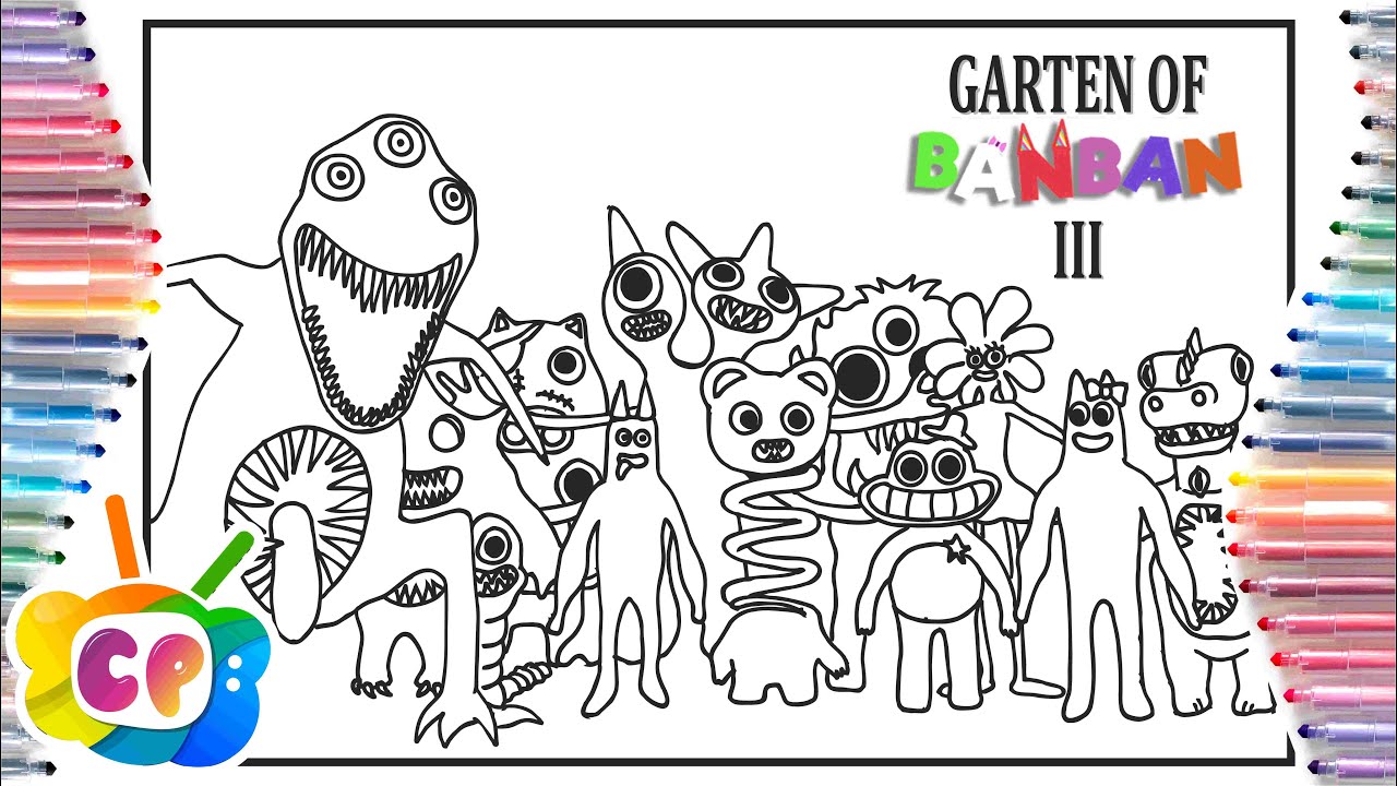 GARTEN Of BanBan CHAPTER 3 Coloring Page / Color All Monsters / Tobu ...