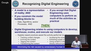 2017 Sep 20 - Digital Engineering: MBSE Approach for DoD (Live Streaming Version)