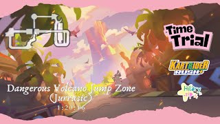 🏁 Dangerous Volcano Jump Zone (Jurrasic) 1:20:16 | Time Trial | KartRider Rush+