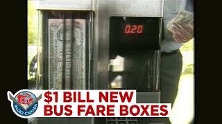 Winnipeg Transit tests new fare boxes in 1987