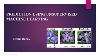 PREDICTION USING UNSUPERVISED MACHINE LEARNING