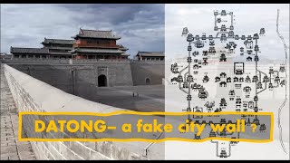 Datong - a massive fake city wall, beautiful places in  China