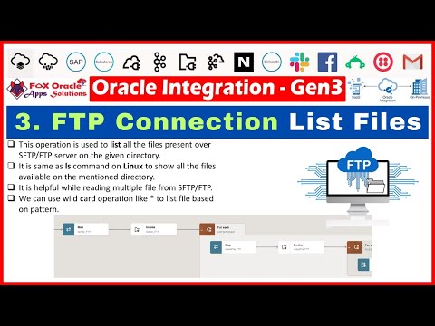 45. FTP List File How to read multiple files from FTP server OIC tutorials
