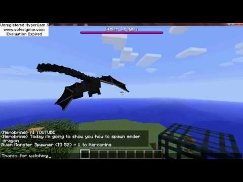 Minecraft 1.5.2 how to spawn Ender dragon Mod Minecraft 1.5.2 how to spawn Ender dragon Mod