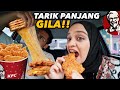 Aku makan BURGER TARIK paling PANJANG! *taknak kalah duhh*