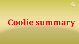 coolie novel summary in malayalam part -2/coolie summary in malayalam part 2