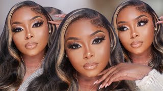 Full Face Makeup Tutorial 🤍 Extra Glam | Ariel Black