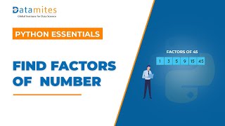 Find Factors of a Number using Python | Python Tutorial