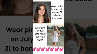 #aubrieghwyatt #avawood #spreadtheword #love #pink #braids #july31 #fyp #youtube #shorts #trend