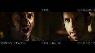 reversal Robert Downey Jr and Ben Stiller improvising a scene from Tropic Thunder