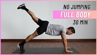 30 MIN FULL BODY NO JUMPING HIIT Workout (No equipment, Low Impact)