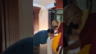 H.H Khenchen pema sherab Rinpoche arrive nepal grand welcome by H.E Khen sange Rangjung Rinpoche