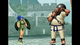 KOF98 レオナとチャンの試合前のやりとり