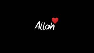 Allah name in black screen status #Shorts #islamic #status