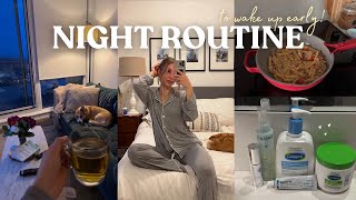 MY NIGHT ROUTINE TO WAKE UP EARLY | healthy habits & relaxation.