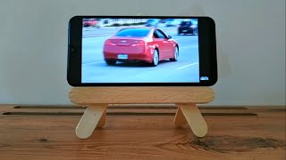How to make mobile holder/stand with popsicle sticks | DIY at Home