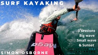 Surf Kayaking - OSK coach Simon Osborne Surf Kayaking in Cornwall - Mega Surf Kayak Reflex