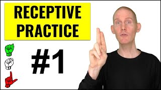 🤟 ASL Receptive Practice #1 | Fingerspelling Practice | Learn American Sign Language | Learn ASL