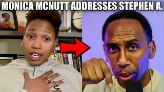 Monica McNutt EXPOSE And REVEAL Why She Blasted Stephen A Live On ESPN First Tak