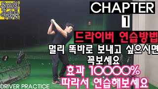 따라하기-No.1 드라이버 멀리똑바로 보내는 방법! 15분 레슨 !