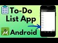Build A To-Do List App in Android Studio | Beginner's Guide