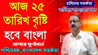 আজ ২৫ তারিখ থেকে আবহাওয়ার বদল | Weather Report Today