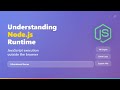 🚀 Node.js Runtime Explained: Beginner's Guide to V8 & Event Loop