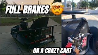 INSTALLING BRAKES ON MY CRAZY CART XL