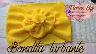 bandita turbante para niñas//flores ely