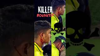 Killer Bouncer Injured Batsman😱 || Dangerous Bouncer Ball💀 #cricket #shots #shorts