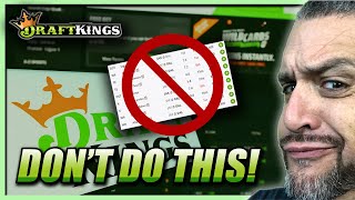 STOP MAKING THESE 5 MISTAKES ON DRAFTKINGS
