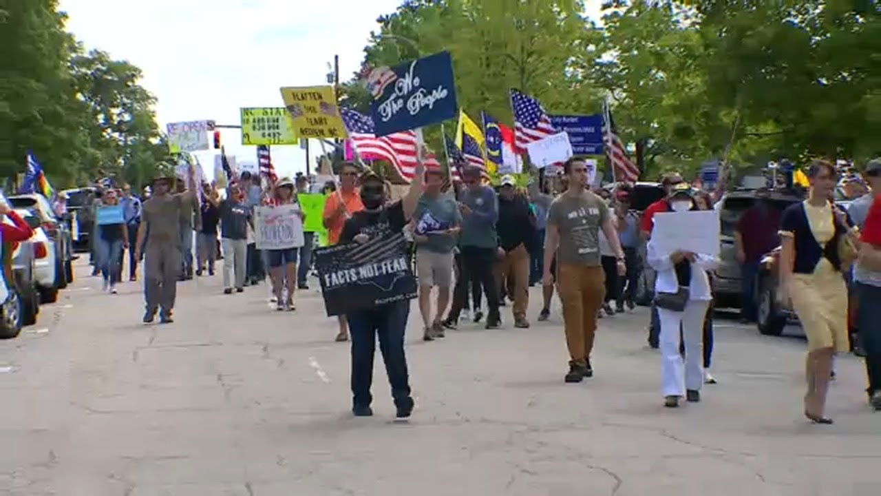 ReOpen NC Activists Protest Outside North Carolina General Assembly ...