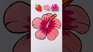 🍓+🧠+🌺=? Creative emoji drawing #art #emojimixart #emojiart #satisfying #ytshorts #trending