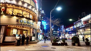 [4K] 서울 신촌 골목  밤산책 Korea Seoul Sinchon alley night walk