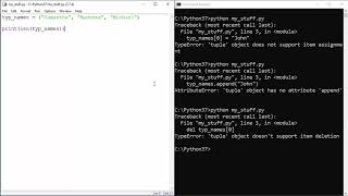 Python Tutorial - 19 - Tuples