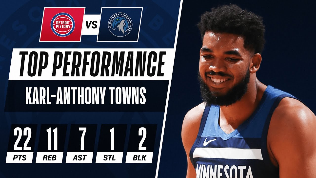 Karl-Anthony Towns Stuffs The Stat Sheet! | #KiaTipOff20 - YouTube