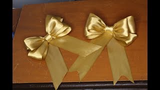 COMO HACER UN MOÑO CON LISTÓN FÁCIL Y BONITO/ DIY BOW EASY