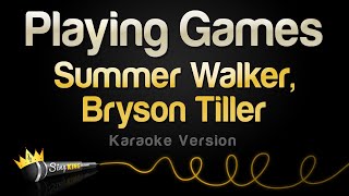 Summer Walker, Bryson Tiller - Playing Games (Karaoke Version)