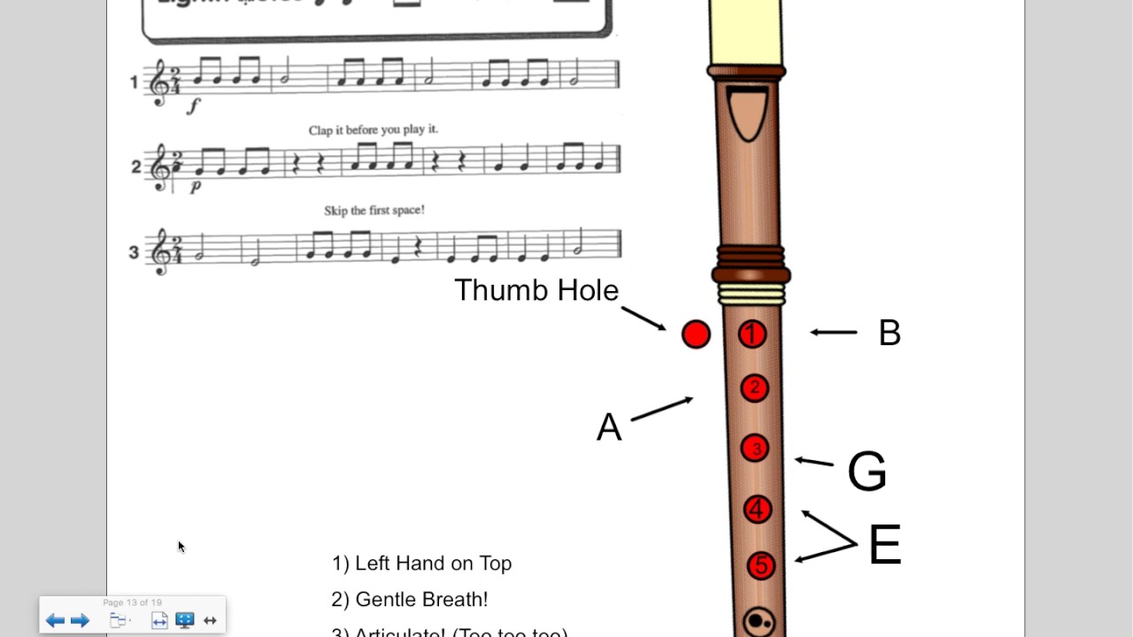 Recorder Lesson- Eighth Notes - YouTube